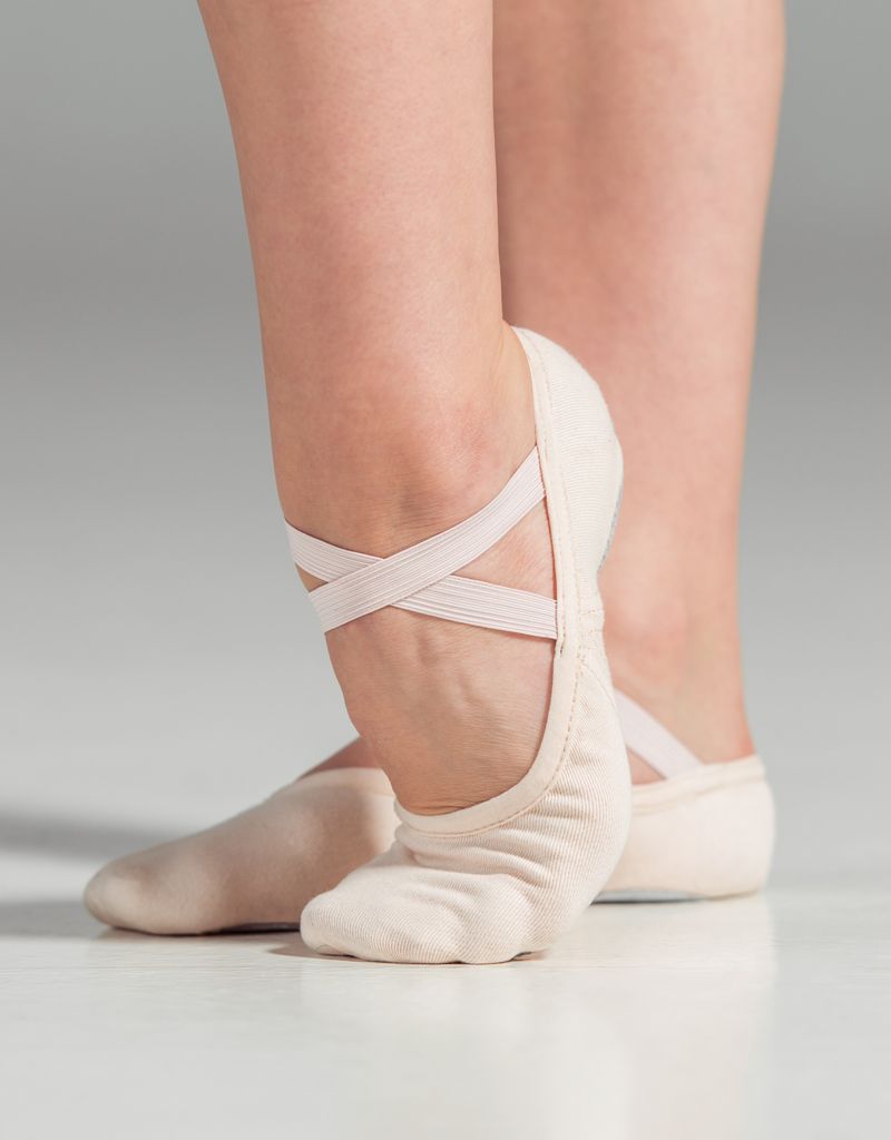 split sole ballet shoes