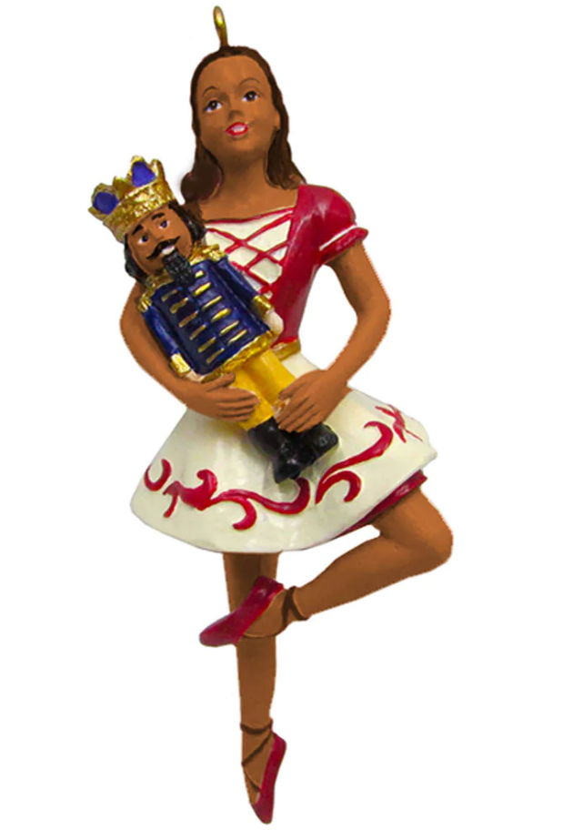 African American Clara On Pointe With Nutcracker