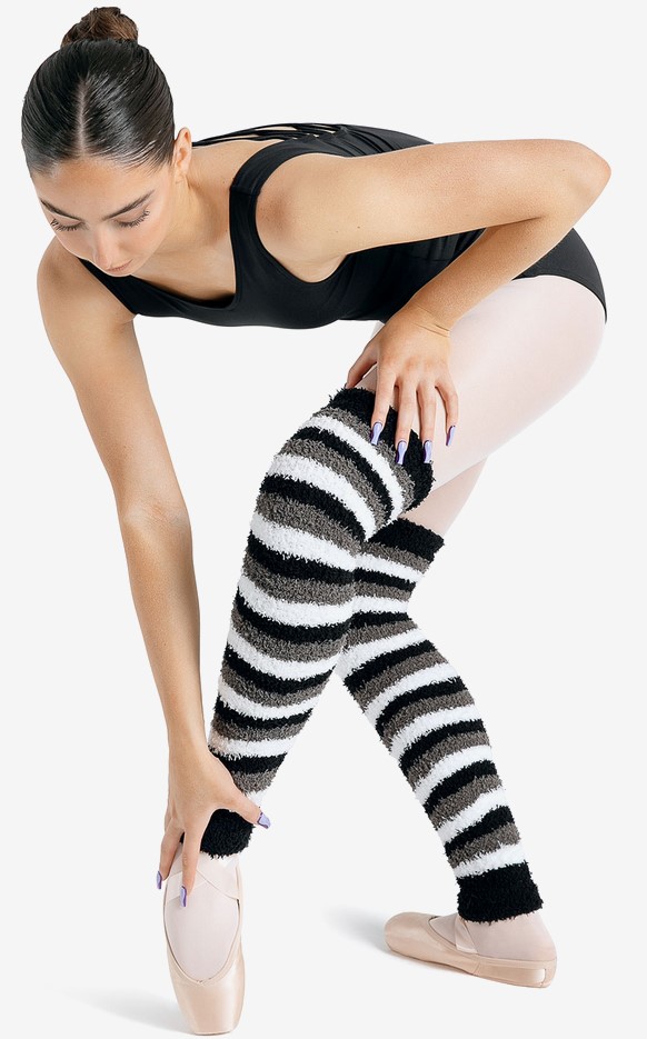 Capezio Harmonie 24″ Striped Pamper Legwarmer – Ellman's Dance