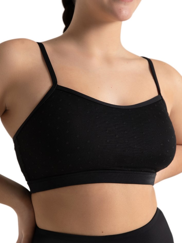 Capezio Spot On Adult Mesh Overlay Bra Tek Bra Top – Ellman's Dance Boutique