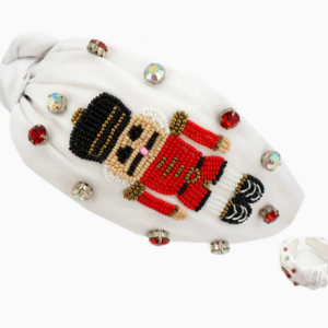 Nutcracker Jeweled Knotted Christmas Headband