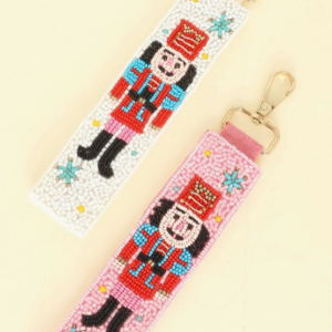 Christmas Nutcracker Seed Bead Key Chain