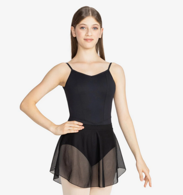 So Danca Wave Mesh Pull On Skirt | SL216