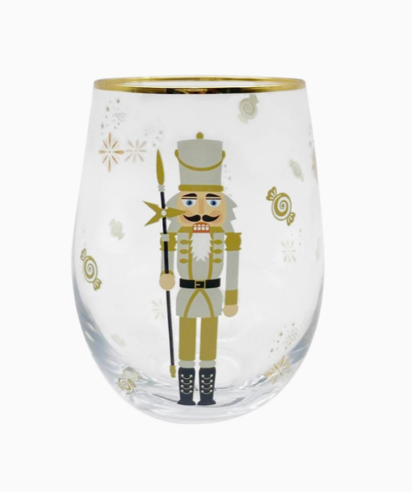 Holiday Nutcracker '24 Stemless Wine Glass