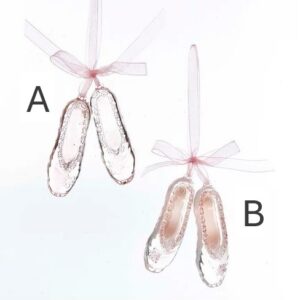 Pink Ballet Slipper Acrylic Ornament