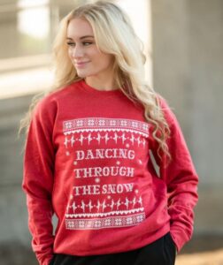 Dancing Through The Snow Sweatshirt
