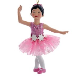 Pink Flower Ballerina Ornament