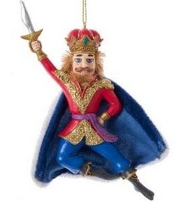 Blue Nutcracker Prince Ornament