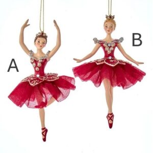 Regal Red Ballerina Ornament