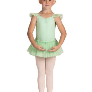 Danz N Motion Child Flutter Sleeve Glitter Dress