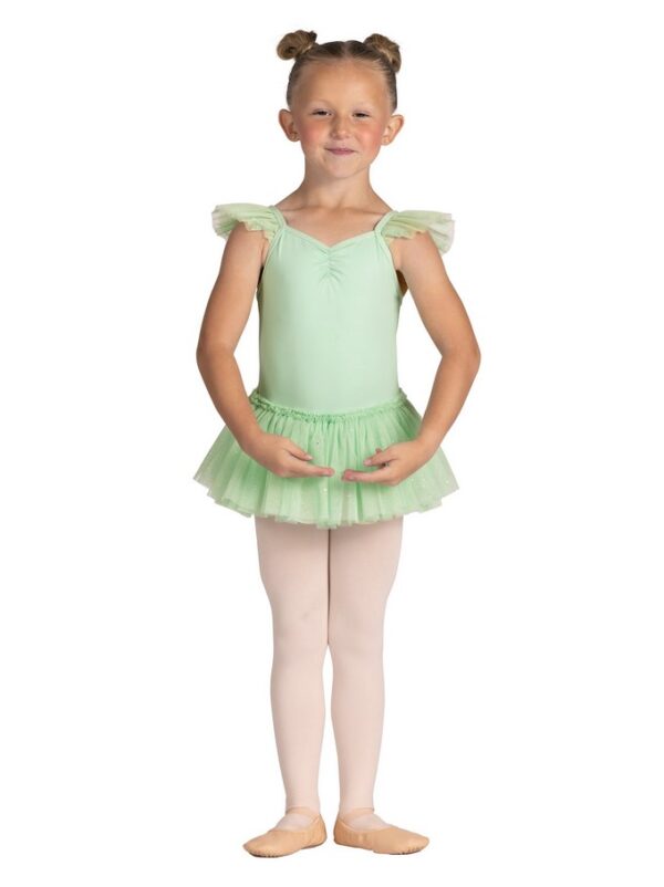 Danz N Motion Child Flutter Sleeve Glitter Dress
