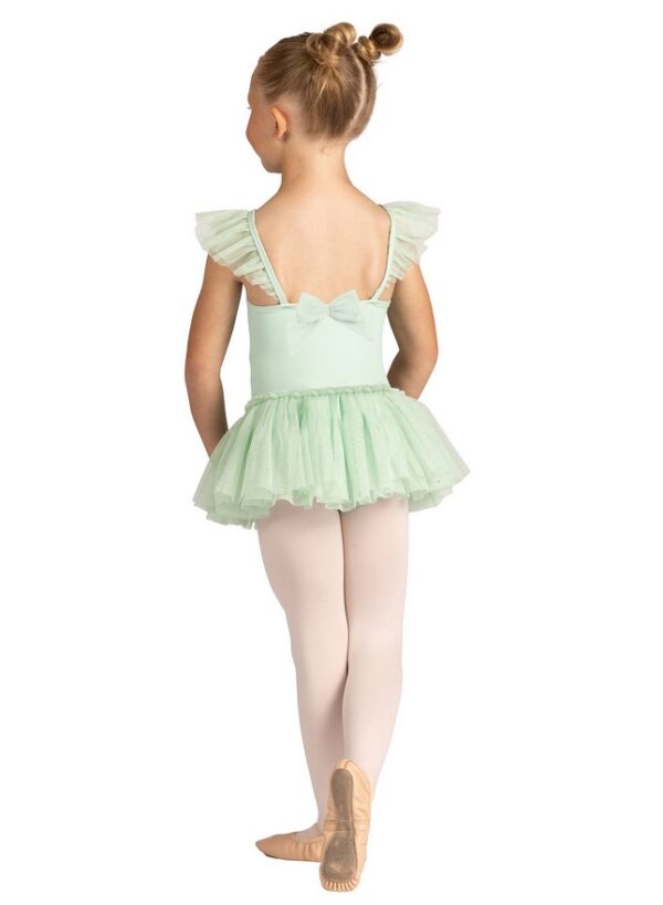 Danz N Motion Child Flutter Sleeve Glitter Dress - Image 2