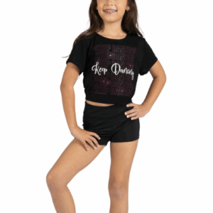Danz N Motion "Keep Dancing" Tie Back T-Shirt