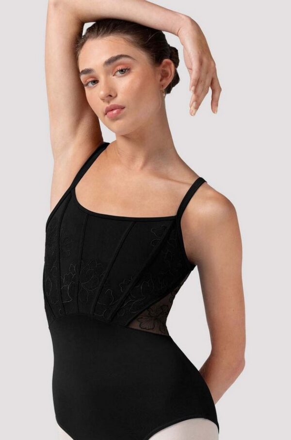 Bloch Mia Floral Mesh Back Leotard - Image 2
