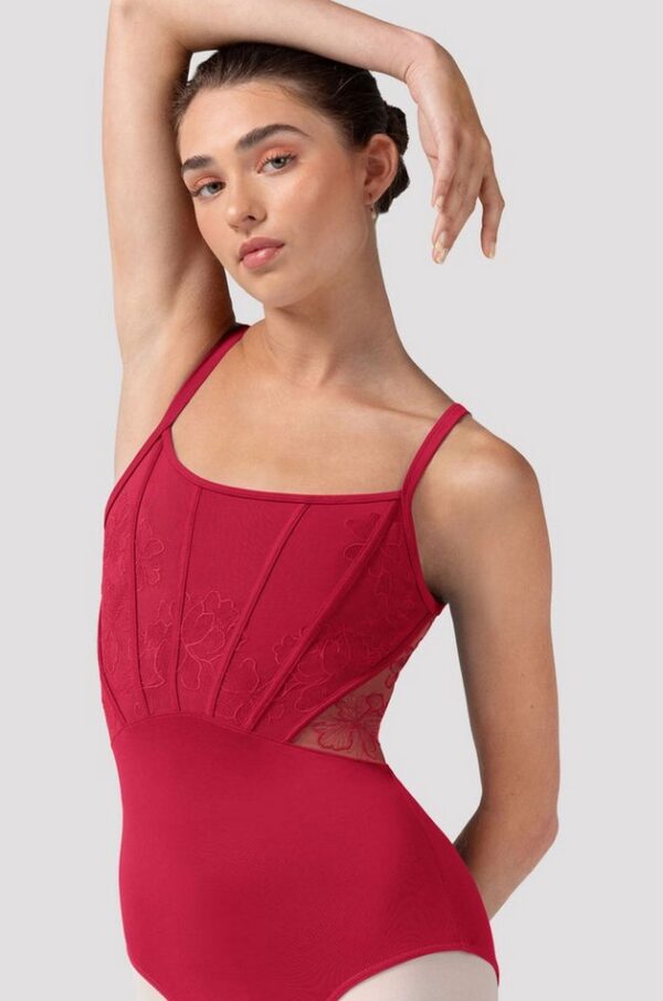 Bloch Mia Floral Mesh Back Leotard - Image 3