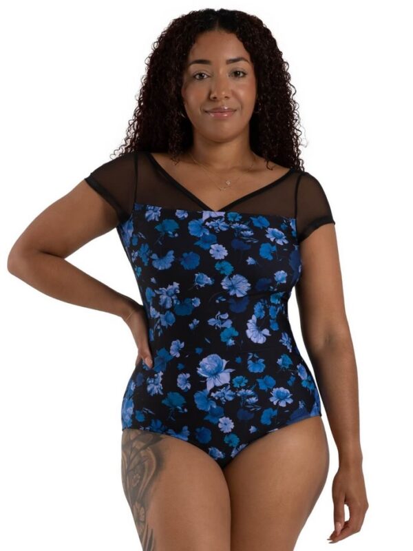 Capezio Coastal Bloom Short Sleeve Leotard - Image 2