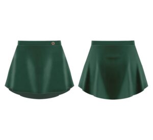 Danse De Paris Mesh Skirt in Moss