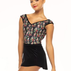 Eleve Stella Leotard Holiday Regiment