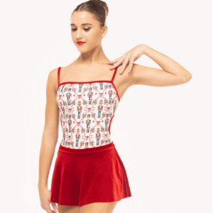 Eleve Helena Leotard Candy Cane Court