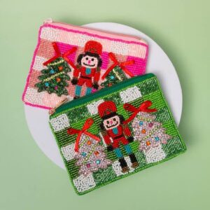 Nutcracker Beaded Coin Purse