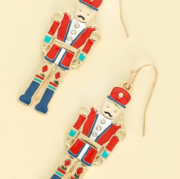 Nutcracker Epoxy Earrings - Image 2