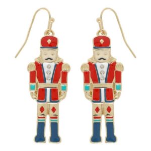 Nutcracker Epoxy Earrings