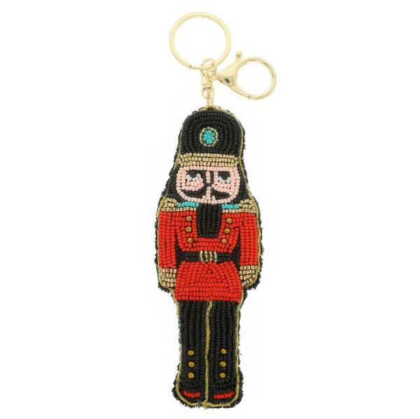Nutcracker Seed Bead Keychain - Image 2