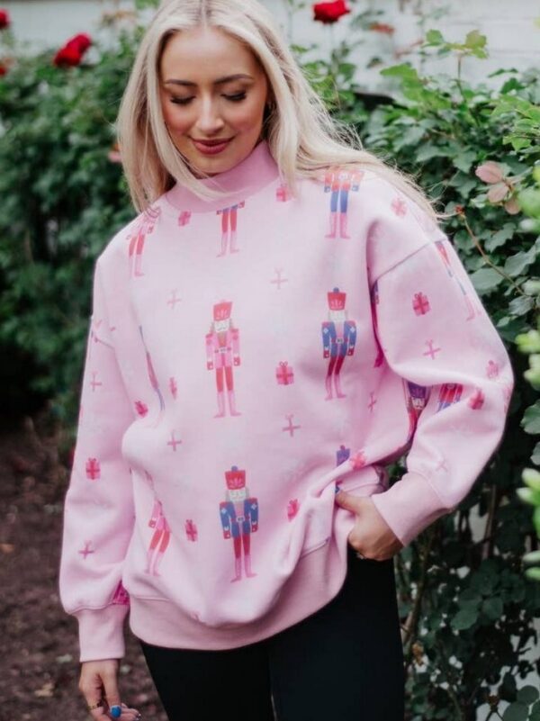 Pink Nutcracker All Over Sweatshirt - Adult