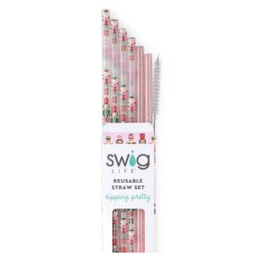 Swig Sugar Plum Soldiers Reusable Straws