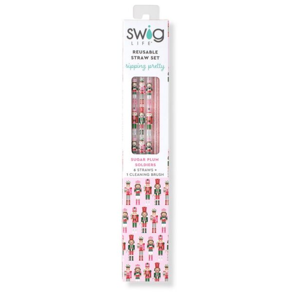 Swig Sugar Plum Soldiers Reusable Straws - Image 2
