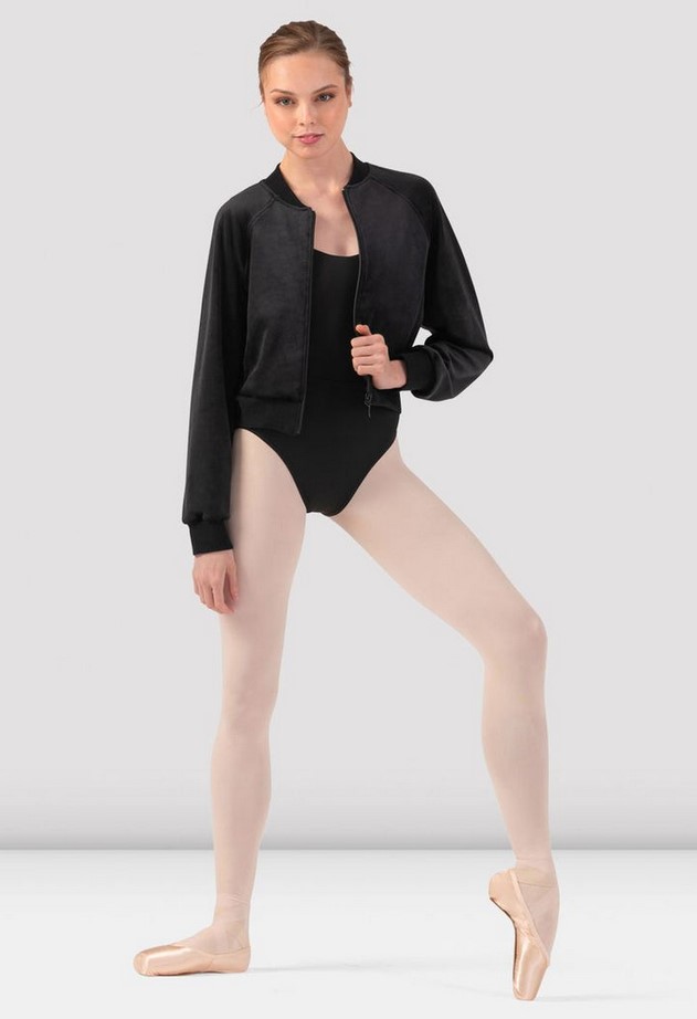 Bloch Adult Amanda Velvet Bomber Jacket - Image 3