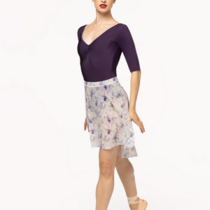 Eleve Back Tuck Skirt Wild Orchid Mesh